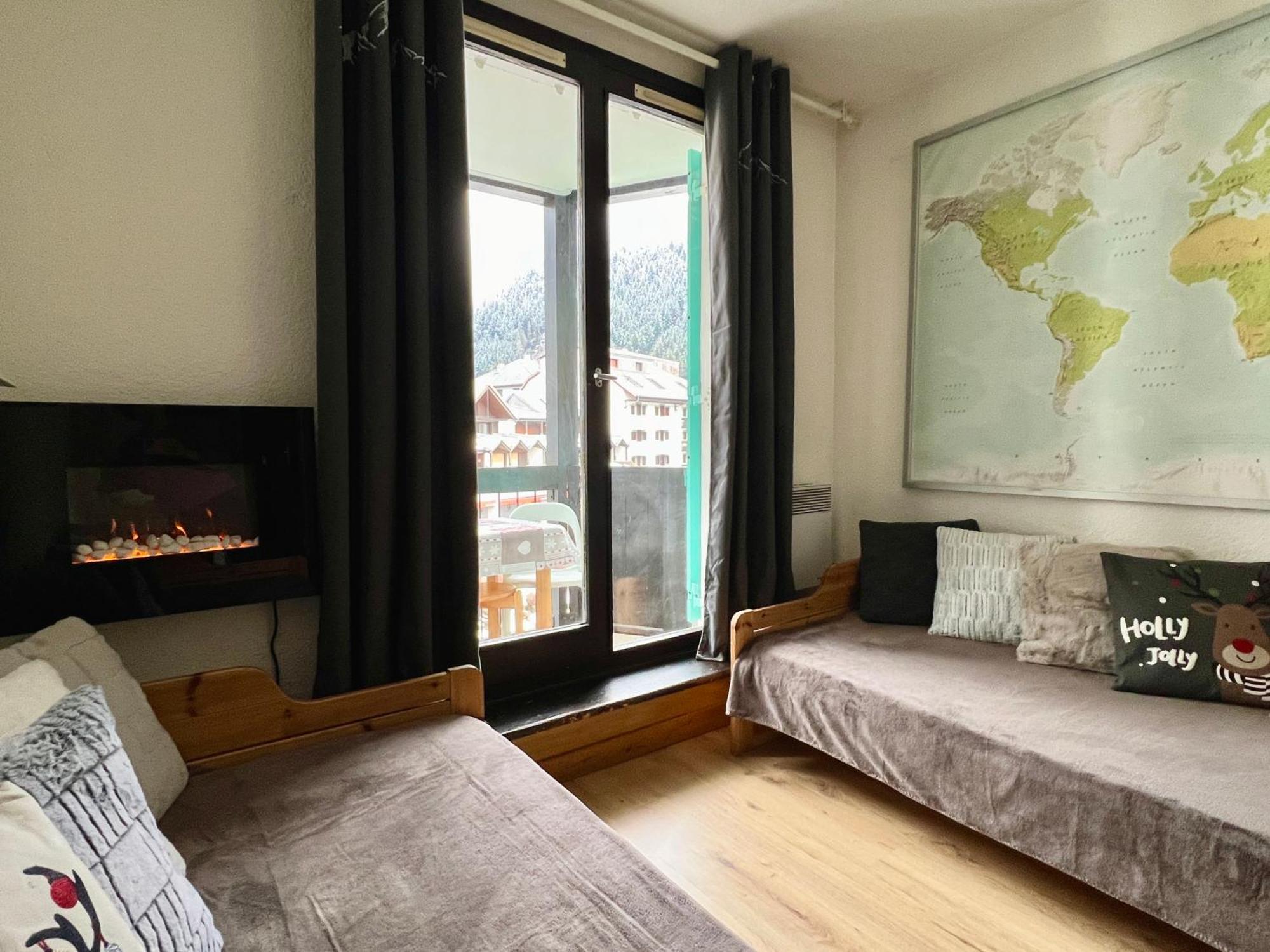 Le Balme Studio Wifi/Parking/Balcony Chamonix Exteriör bild